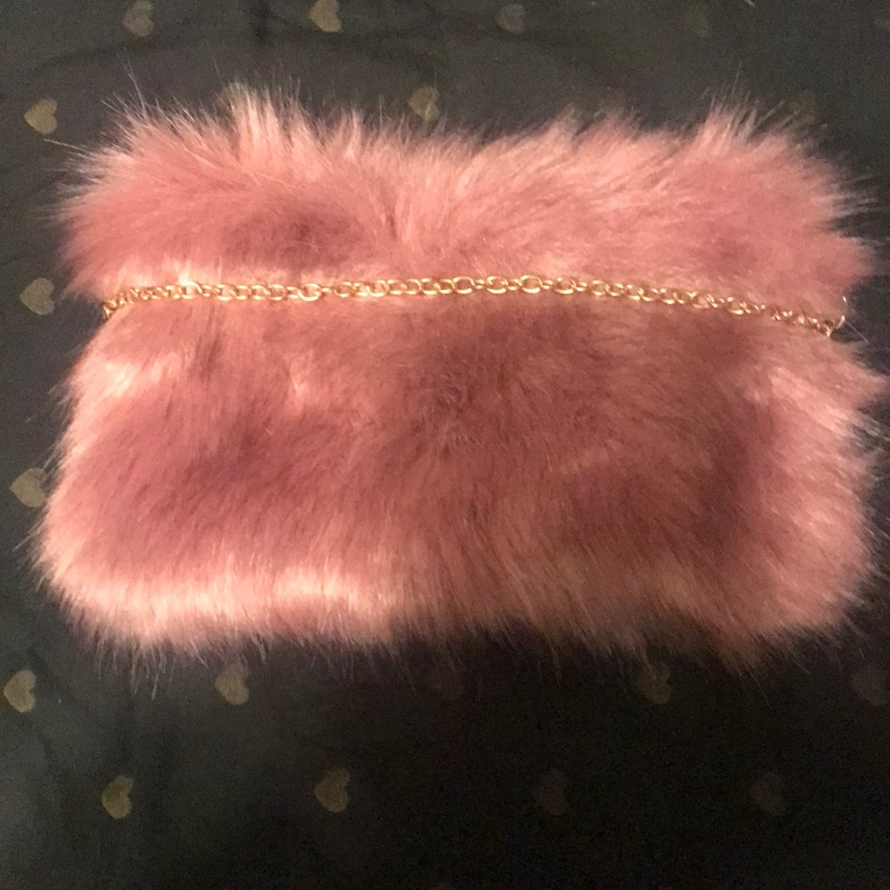 Cute fur purse